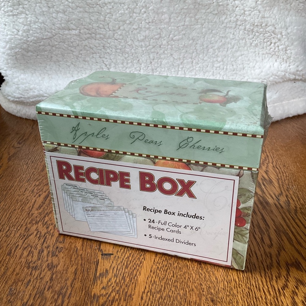 Sale 2 for $8 Martin Designs Cardboard Fruit Design Recipe Box